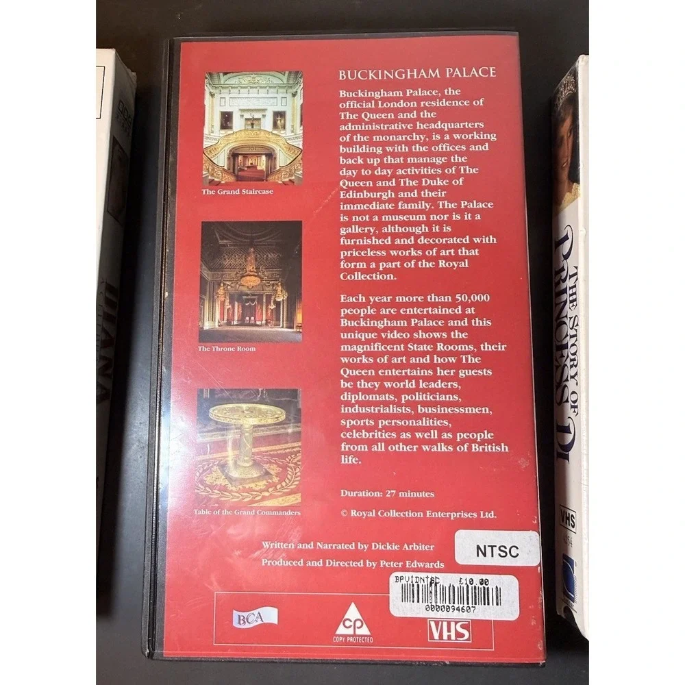 Princess Diana VHS Tapes Brand New Sealed & Official Buckingham Palace Video